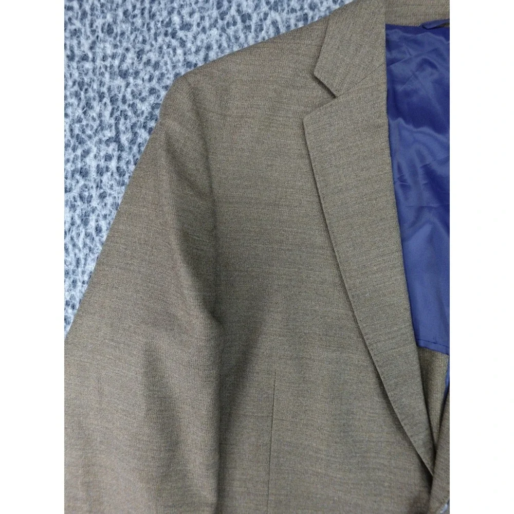 Kroon Sport Coat Mens 46L Brown Good 100% Wool Bono 2 Two Button Blazer